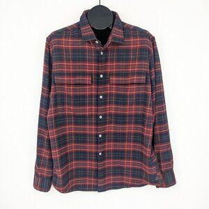 Good Man Flannel Button Up Shirt Men Size XL Plaid Casual Streetwear Cozy Urban